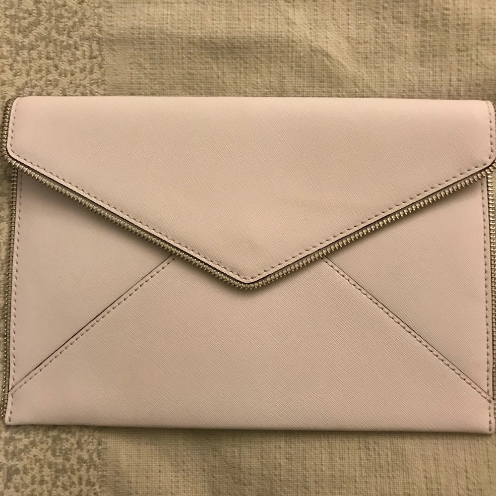 NWOT Rebecca Minkoff Leo Envelope Clutch in Ice